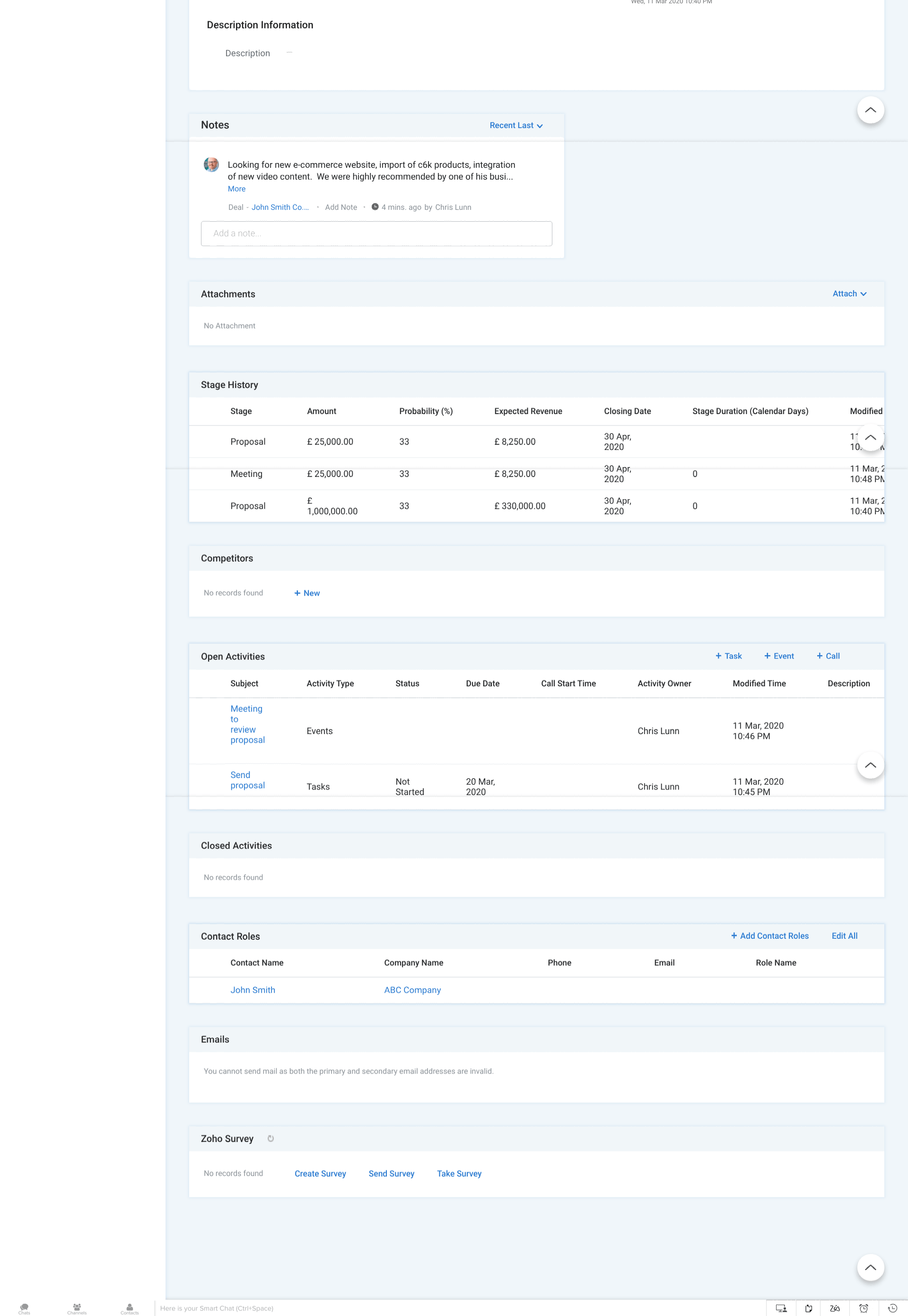 A screenshot of a web page with a table on it.