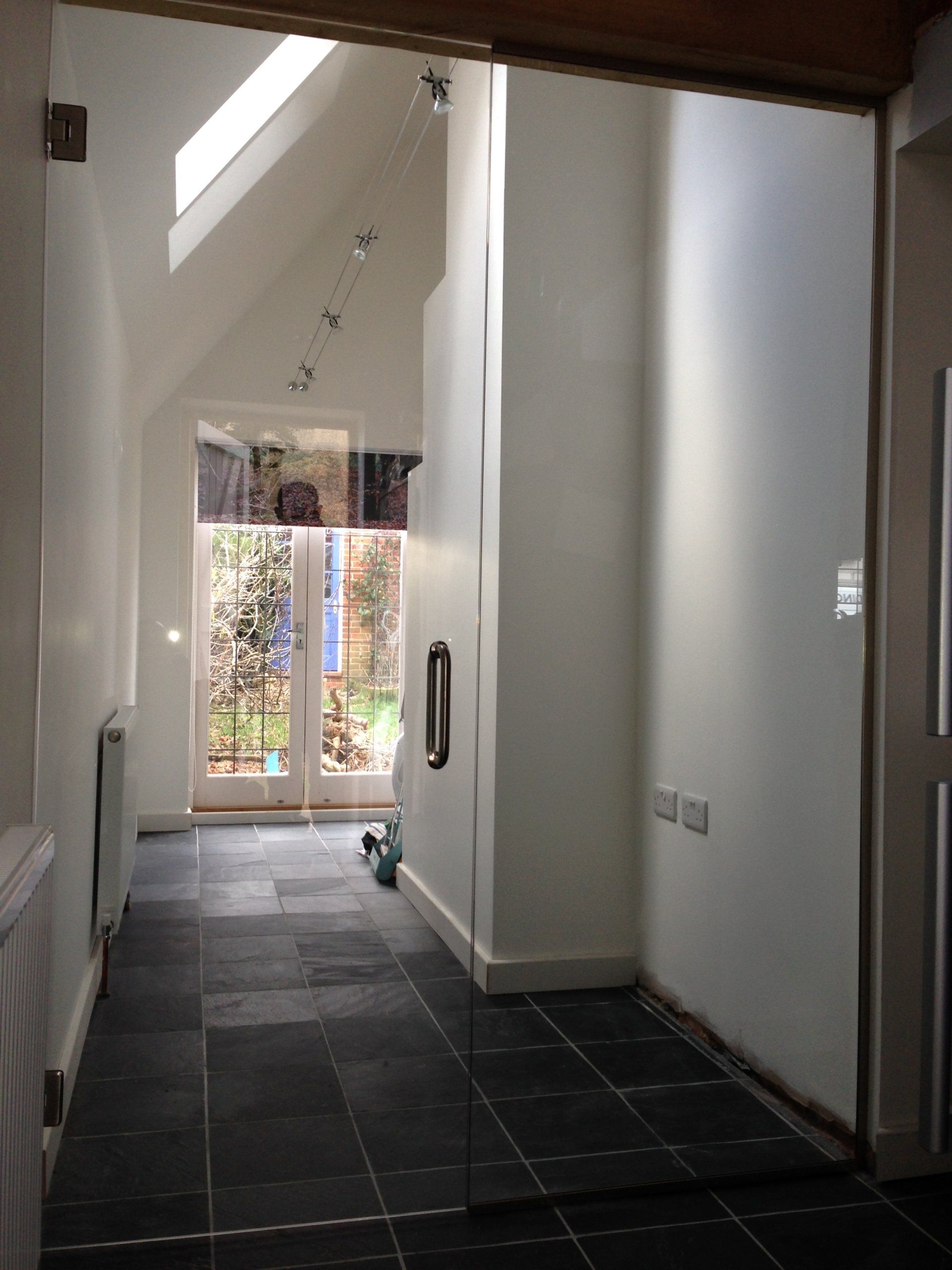 toughened glass door