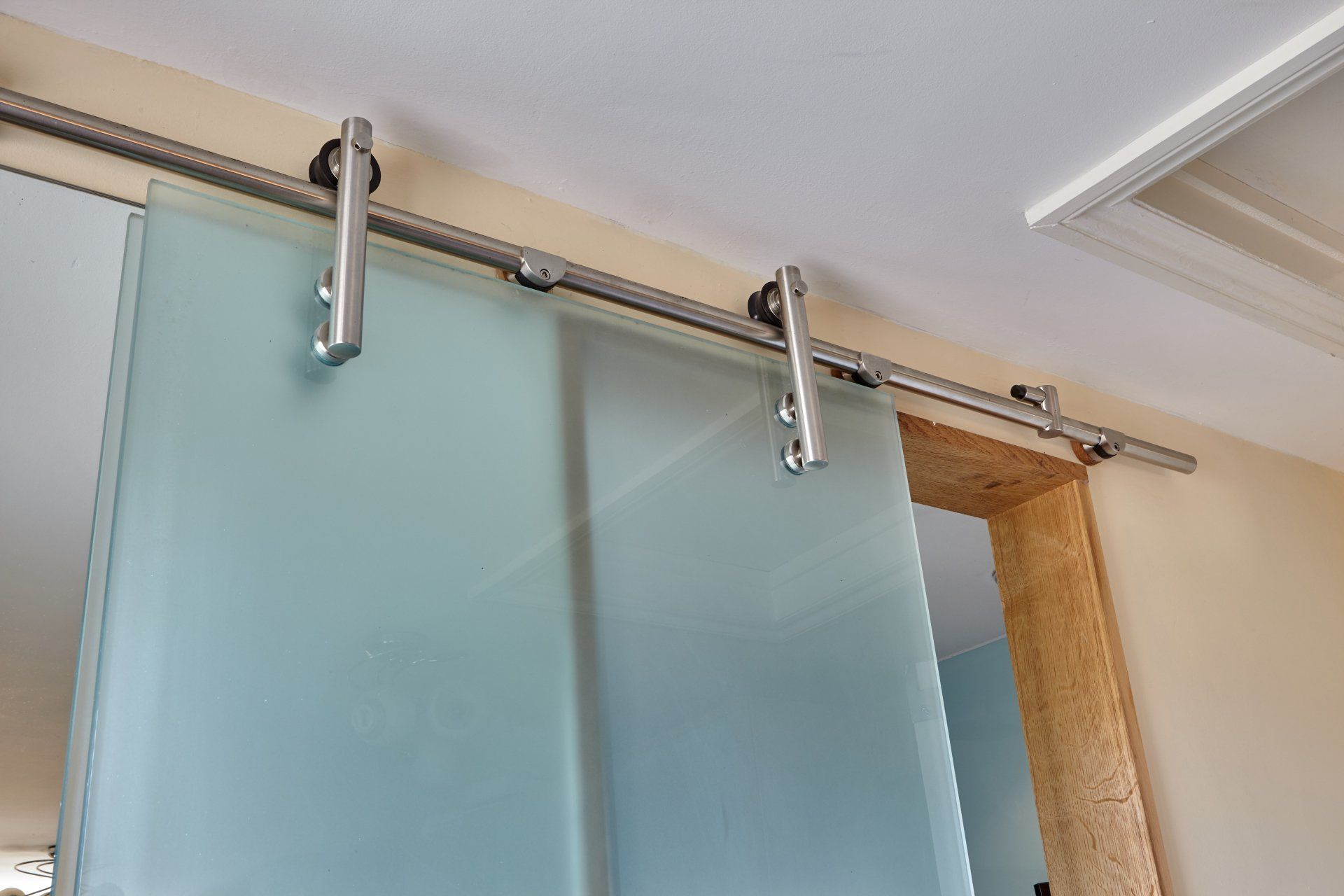 sandblasted toughened glass sliding door