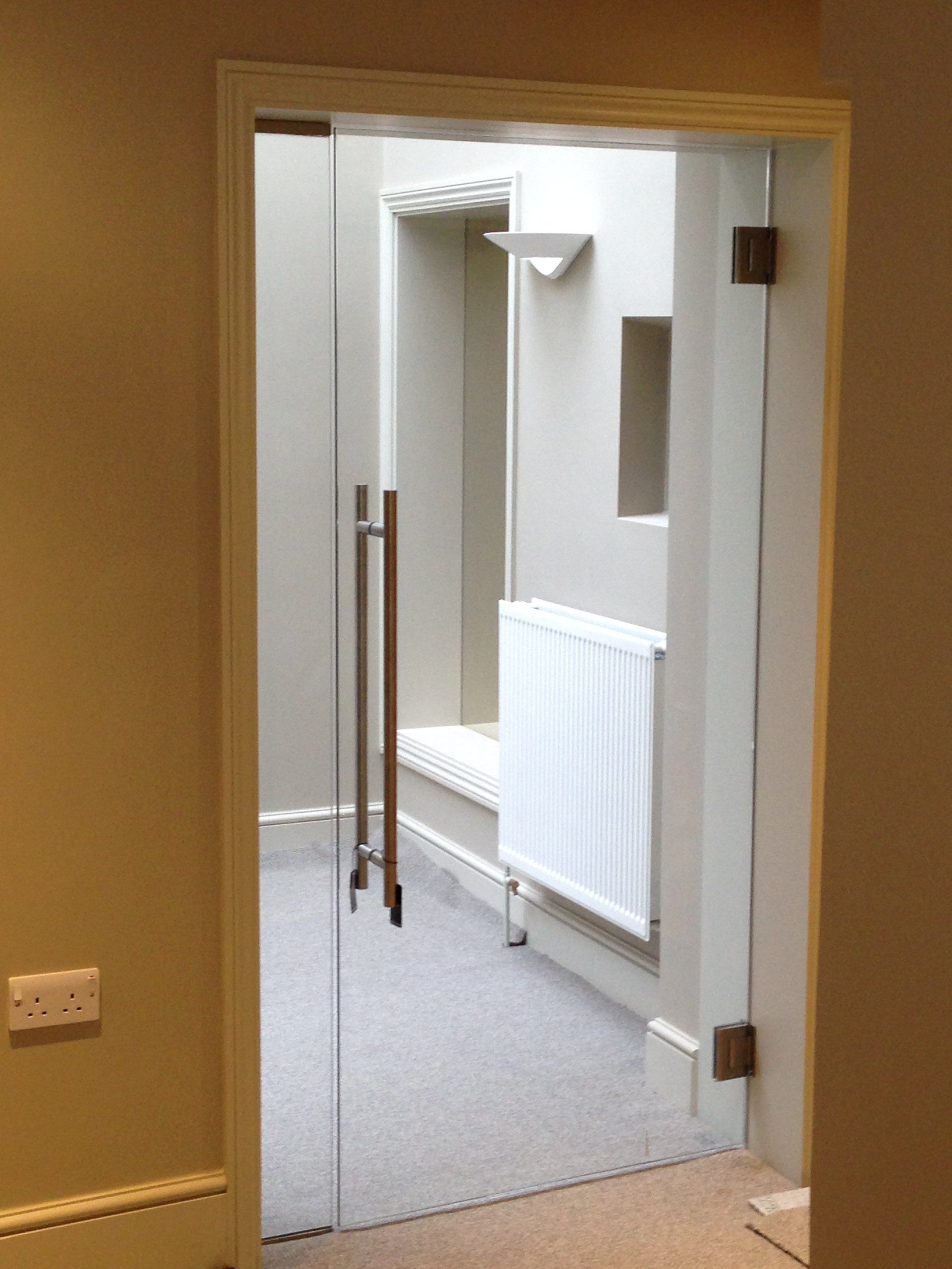 toughened glass door