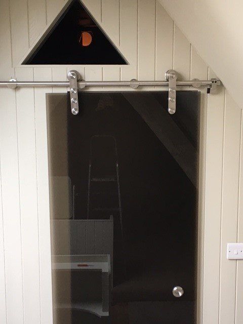 toughened glass sliding door