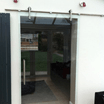 toughened glass sliding door
