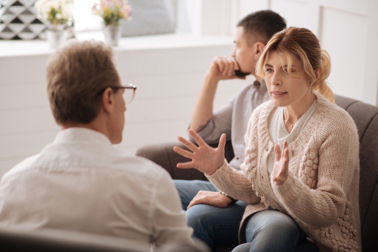 couple in counseling session