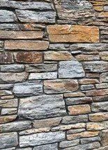 dry stack schist stone