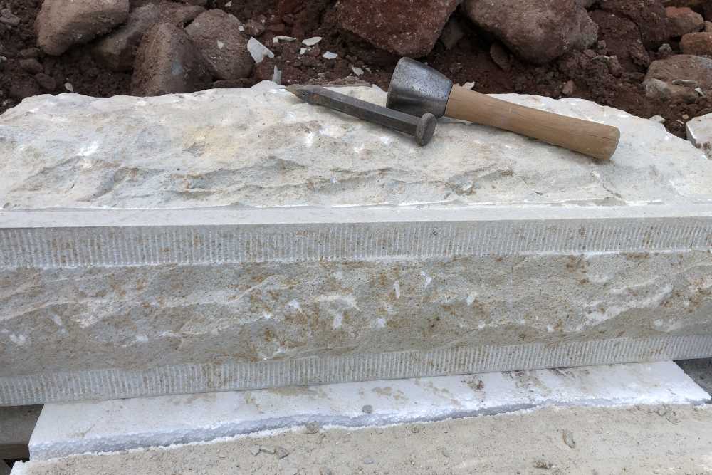 stonemason capping stone
