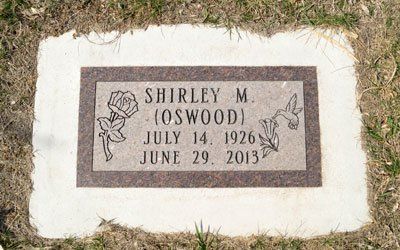 Oswood Monument — Billings, MT — Billings Monument Co.