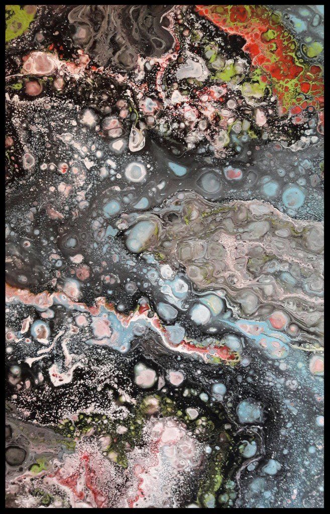 pouring painting