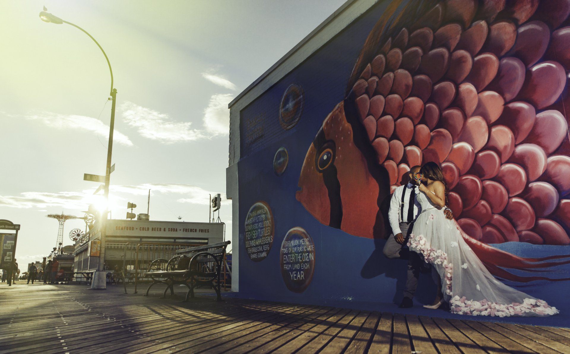 Coney Island Wedding Photographer NYC | Wedding Poses Photos | Best NYC Wedding Photographer
