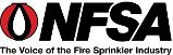 The logo for the voice of the fire sprinkler industry