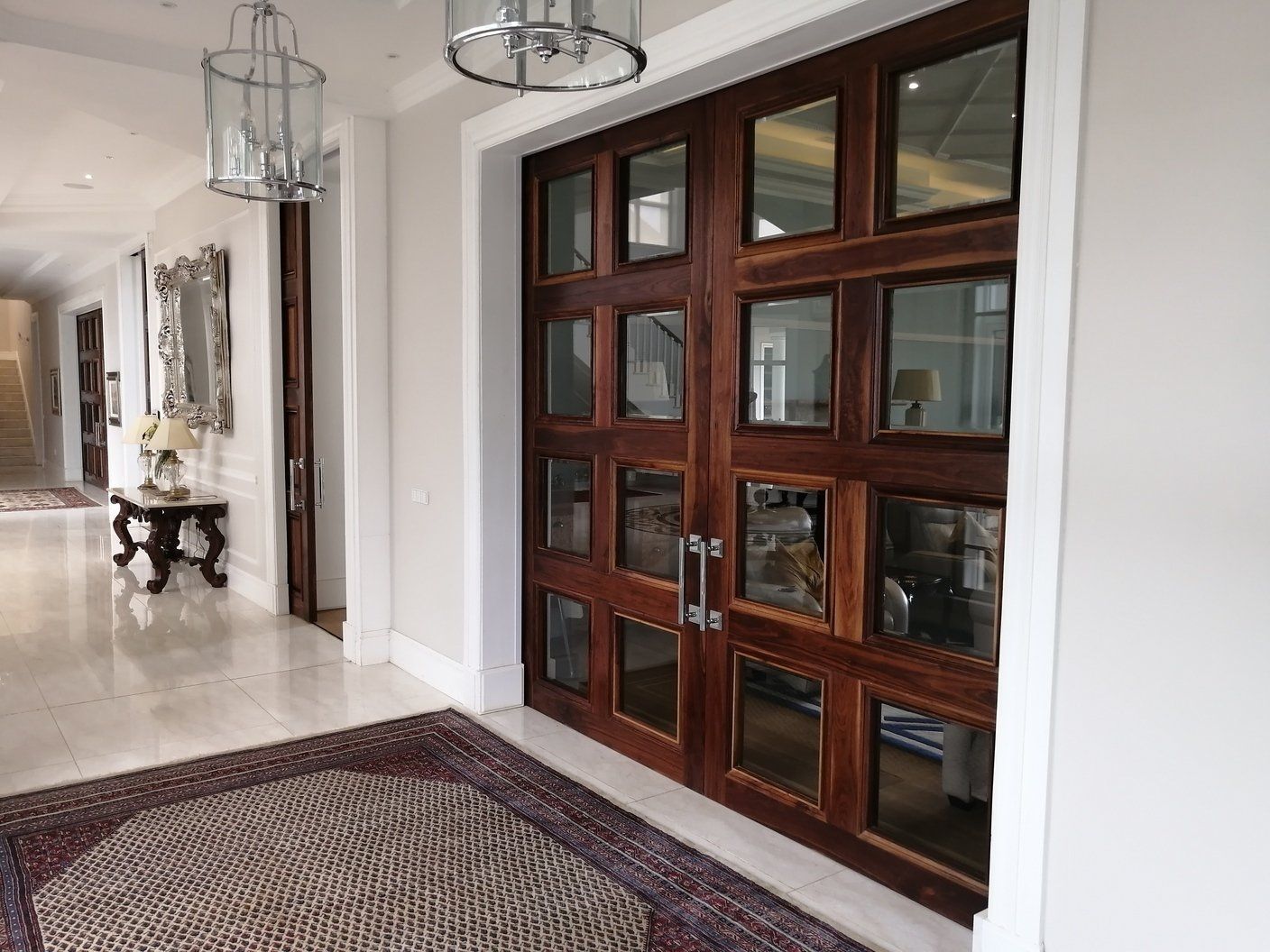Grapedoor Custom Made Wood and Glass Sliding Door
