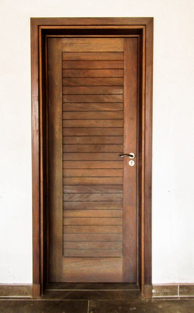 Grapedoor custom made interior hardwood door with slatted design