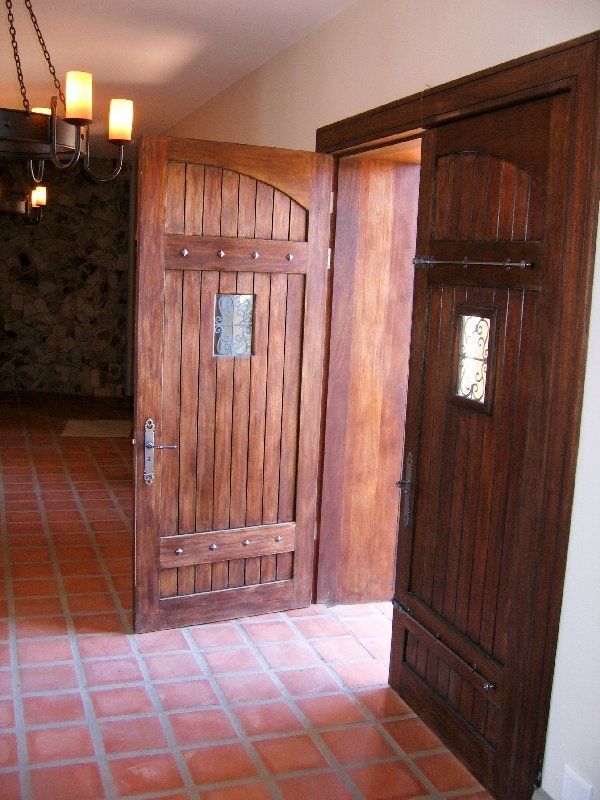 Grapedoor Custom Made Wooden Door with small glass panels