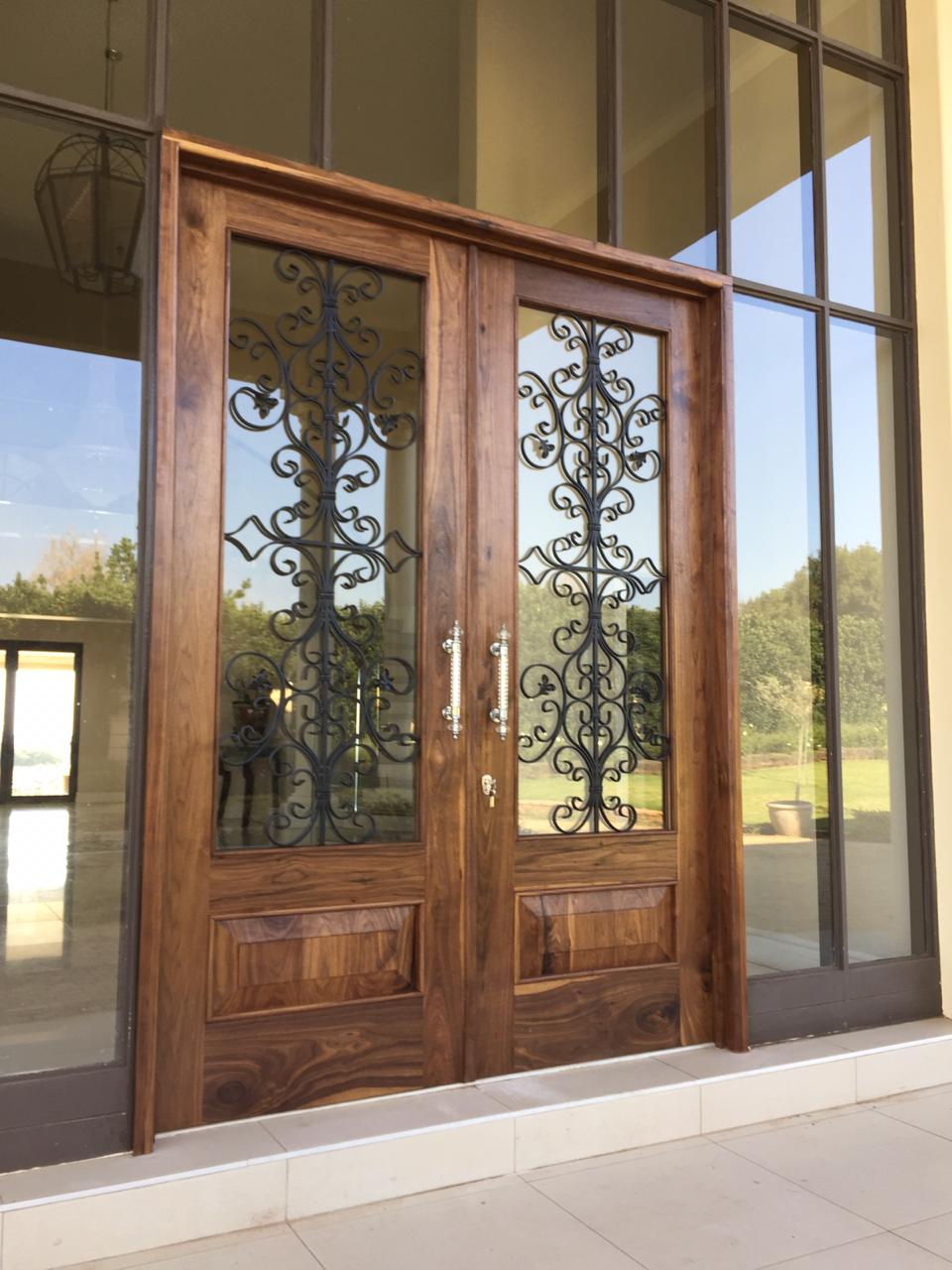 Grapedoor Custom Made Steel and Glass Double Door