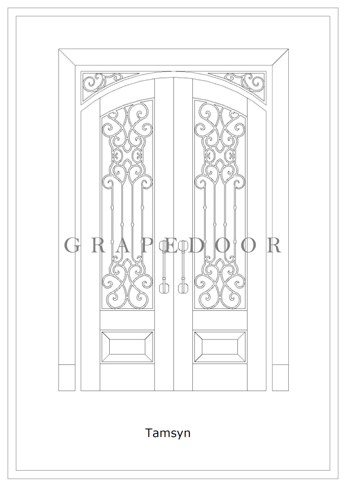 Grapedoor Custom Door Drawing Tamsyn Design
