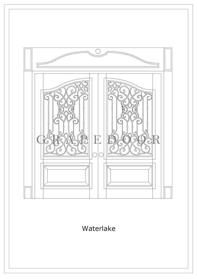 Grapedoor Custom Door Drawing Waterlake Design