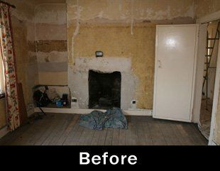 Interior painting before