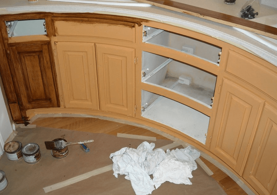Under Repair Cabinet - Residential Painting in Plano, TX
