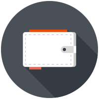 No cash? No problem! Icon