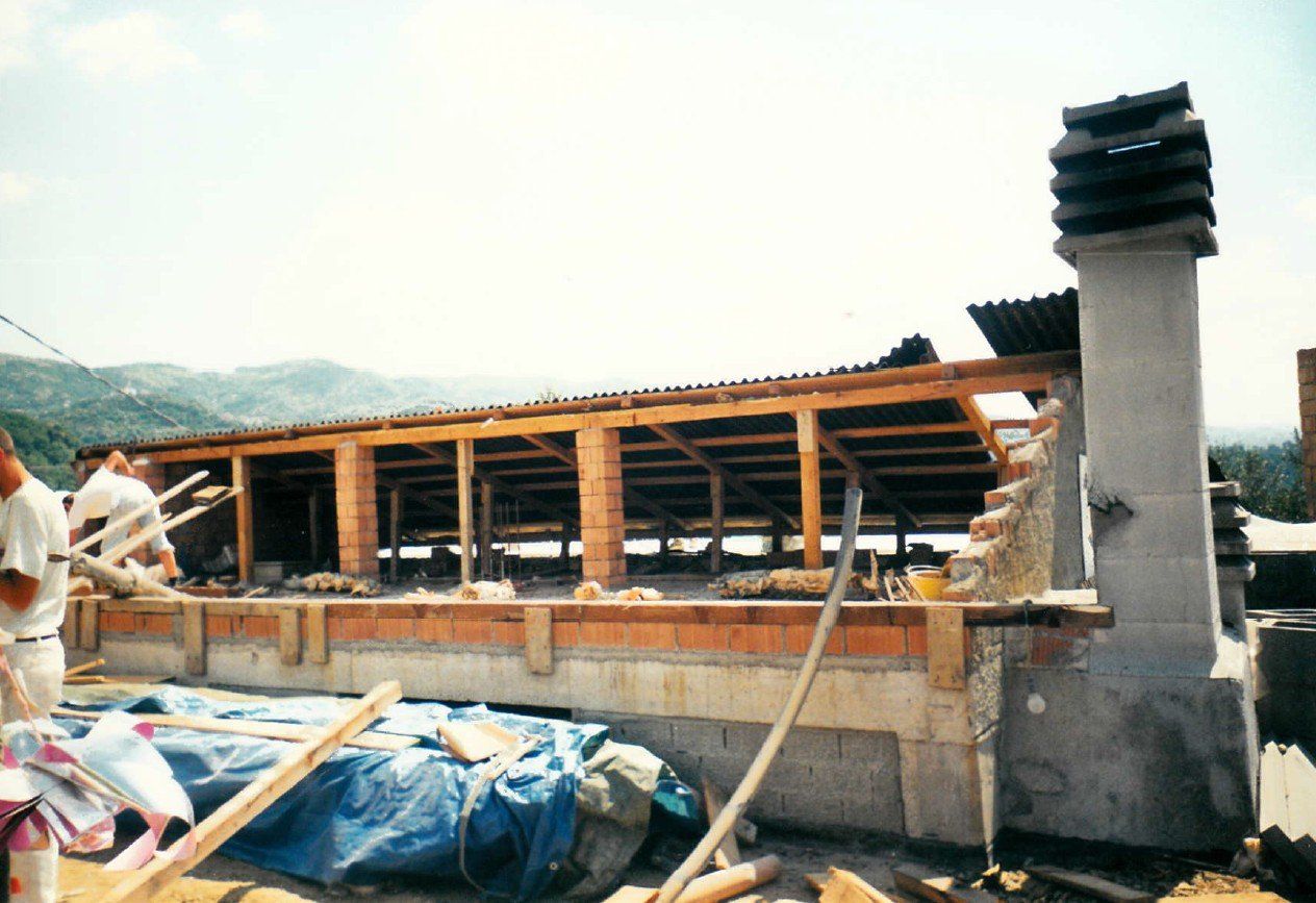 Costruzione veranda