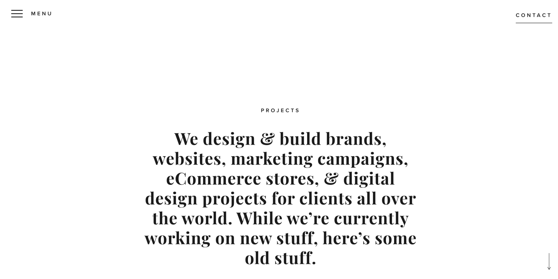 A screenshot of the homepage of Long Story Short website