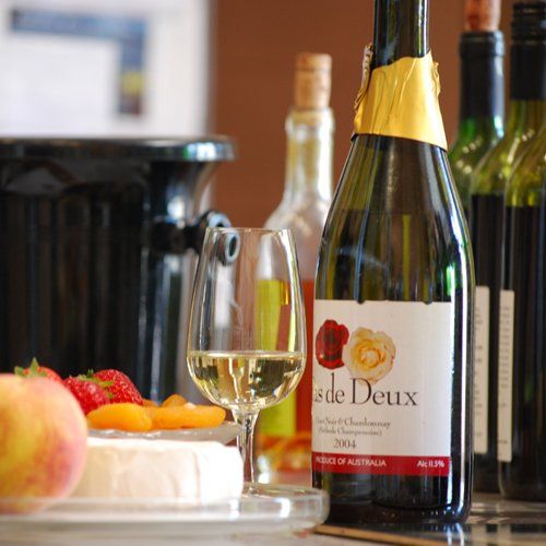 wine bottle on a table