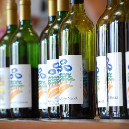 wine bottles