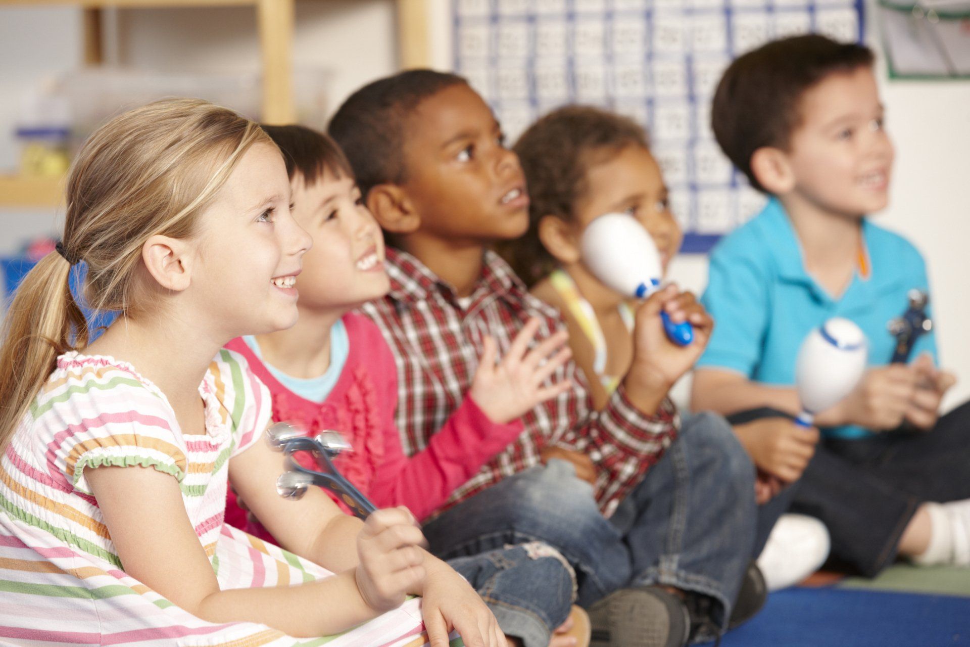 Preschool Children Playing Musical Instruments — Baton Rouge, LA — A Lil One’s Learning Center