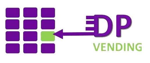 DP Vending logo Purple and green DP Vending Logo