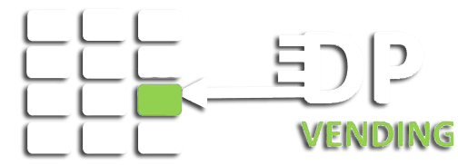 DP Vending Logo white green DP Vending Logo