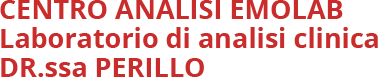 CENTRO ANALISI EMOLAB Laboratorio di analisi clinica DR.ssa PERILLO - LOGO
