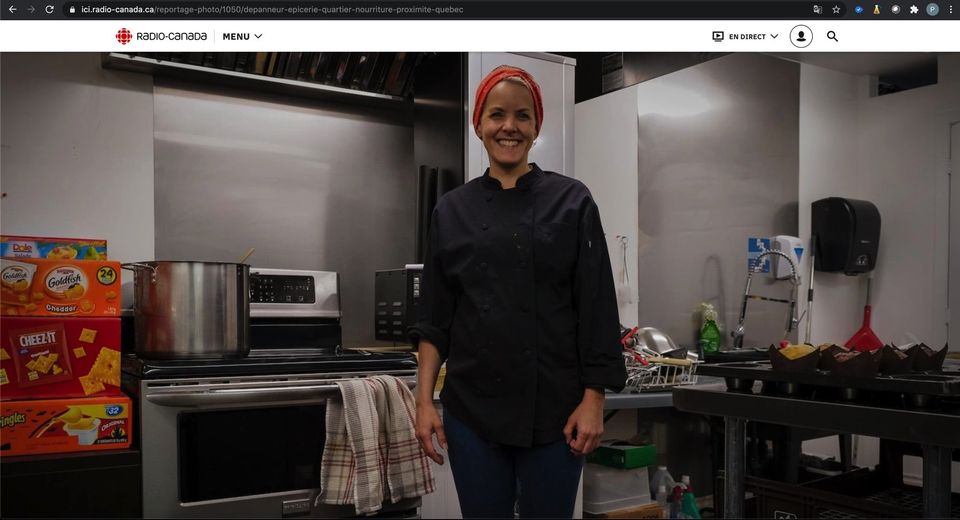 Maude proprietaire LA Croute Traiteur à Québec Lebourgneuf
