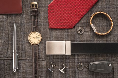 Top view image of mens accessories in Forfar
