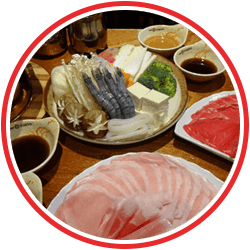 different kinds of food