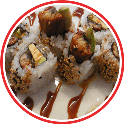 small pieces of sushi
