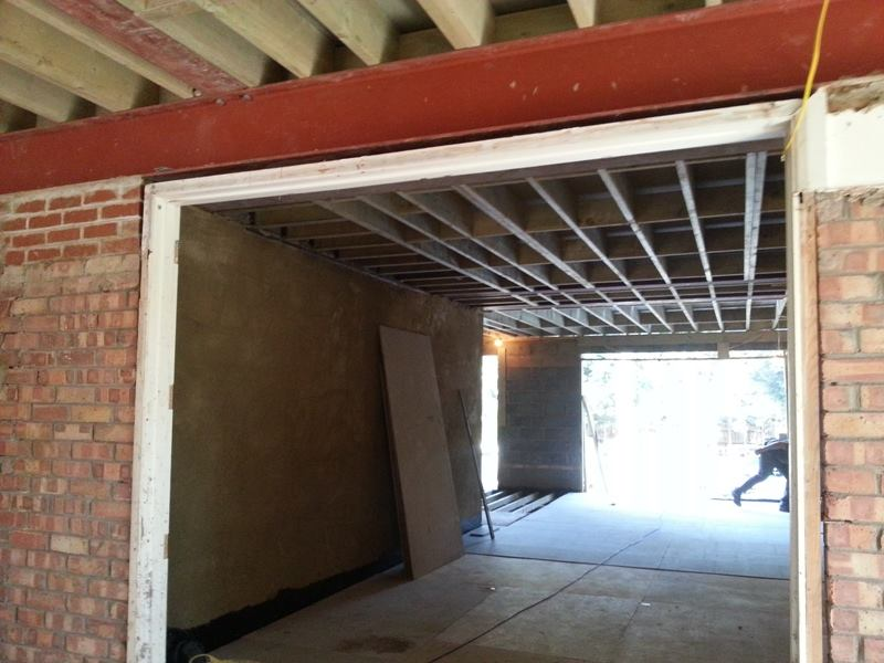 Extension being built