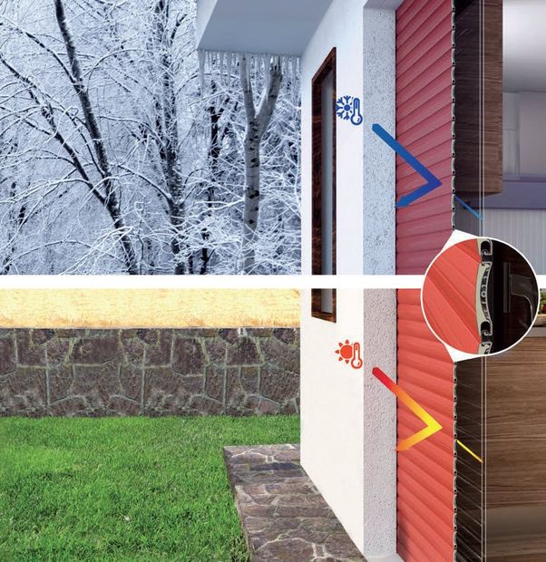 immagine di tapparelle in alluminio per isolamento termico