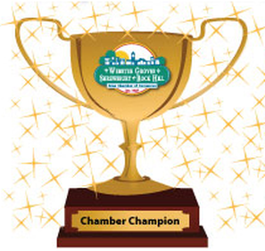Golden trophy with