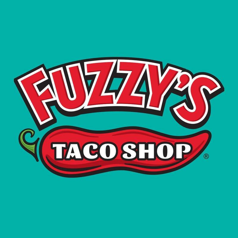 Fuzzy's Taco Shop logo: Red chili pepper with text
