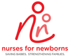 Red logo: stylized figures of a parent and child, with text 