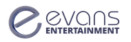 Evans entertainment logo on a white background