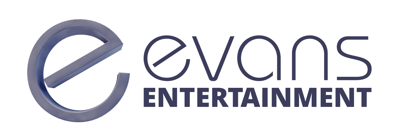 Evans entertainment logo on a white background