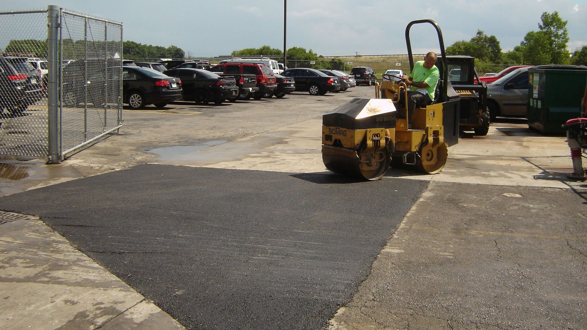 Asphalt Work - roller