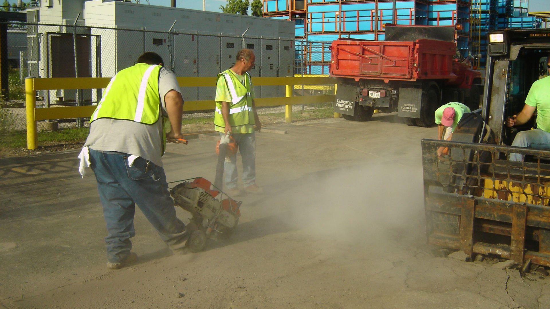 Asphalt Work - Cutting out old