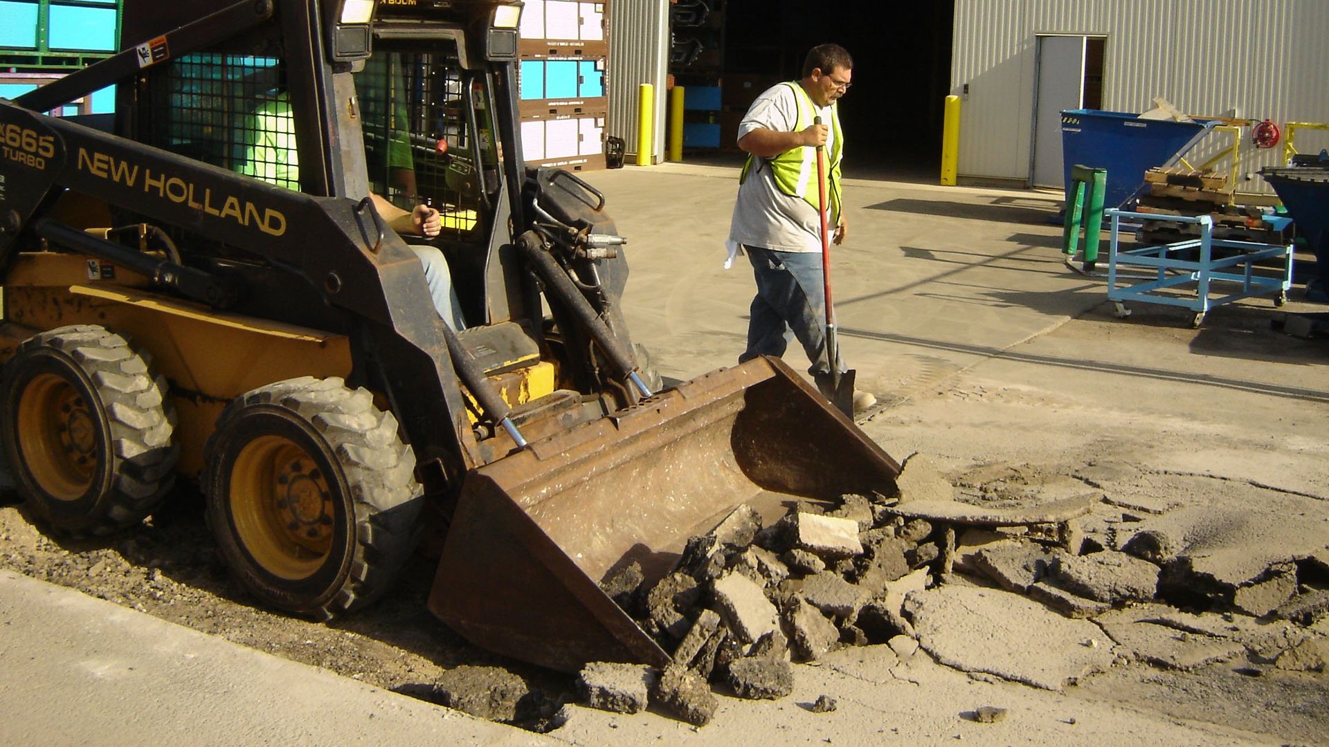 Asphalt Work - Cleaning out old