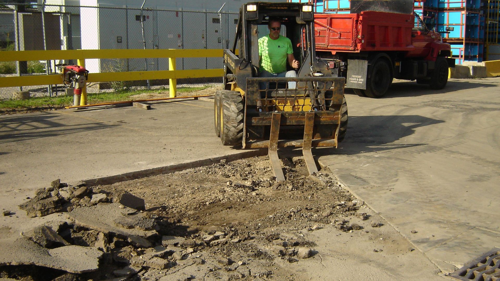 Asphalt Work - Preparing hole