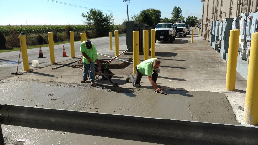 Commercial Asphalt Repair job being done in Northwest Ohio