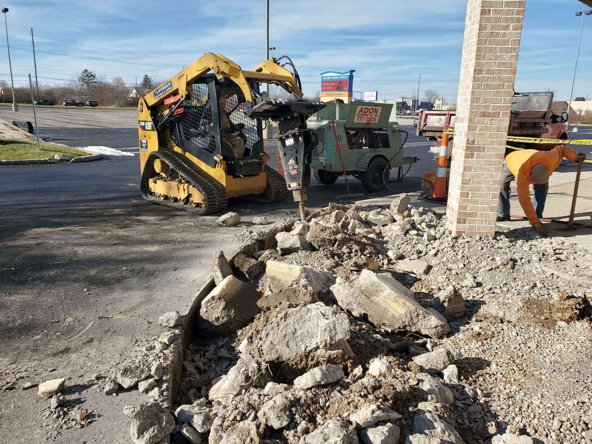 Concrete Work in a shopping center 