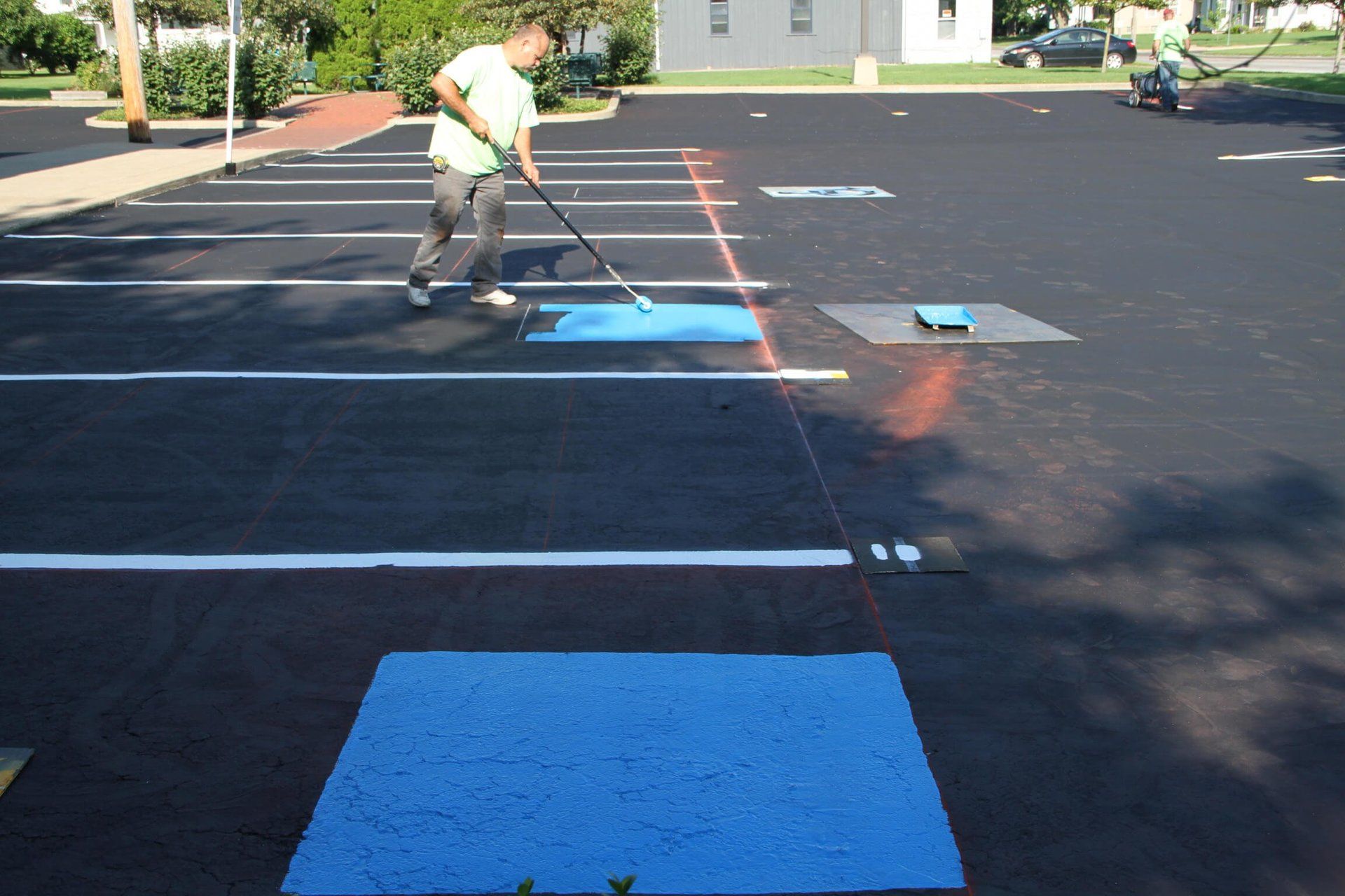 Dublin CPS, Inc. tech striping parking lot