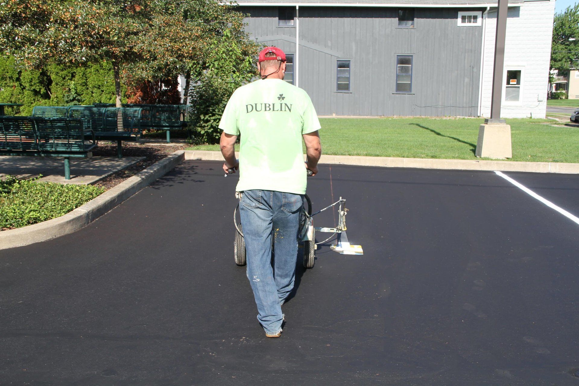 Dublin CPS, Inc. tech striping parking lot