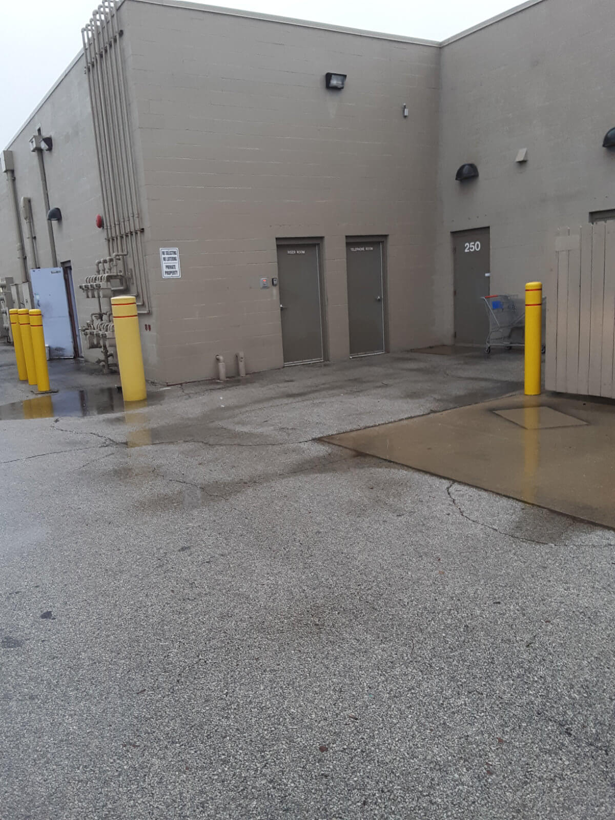 Dumpster Pad pressure washing job finished in Toledo, OH